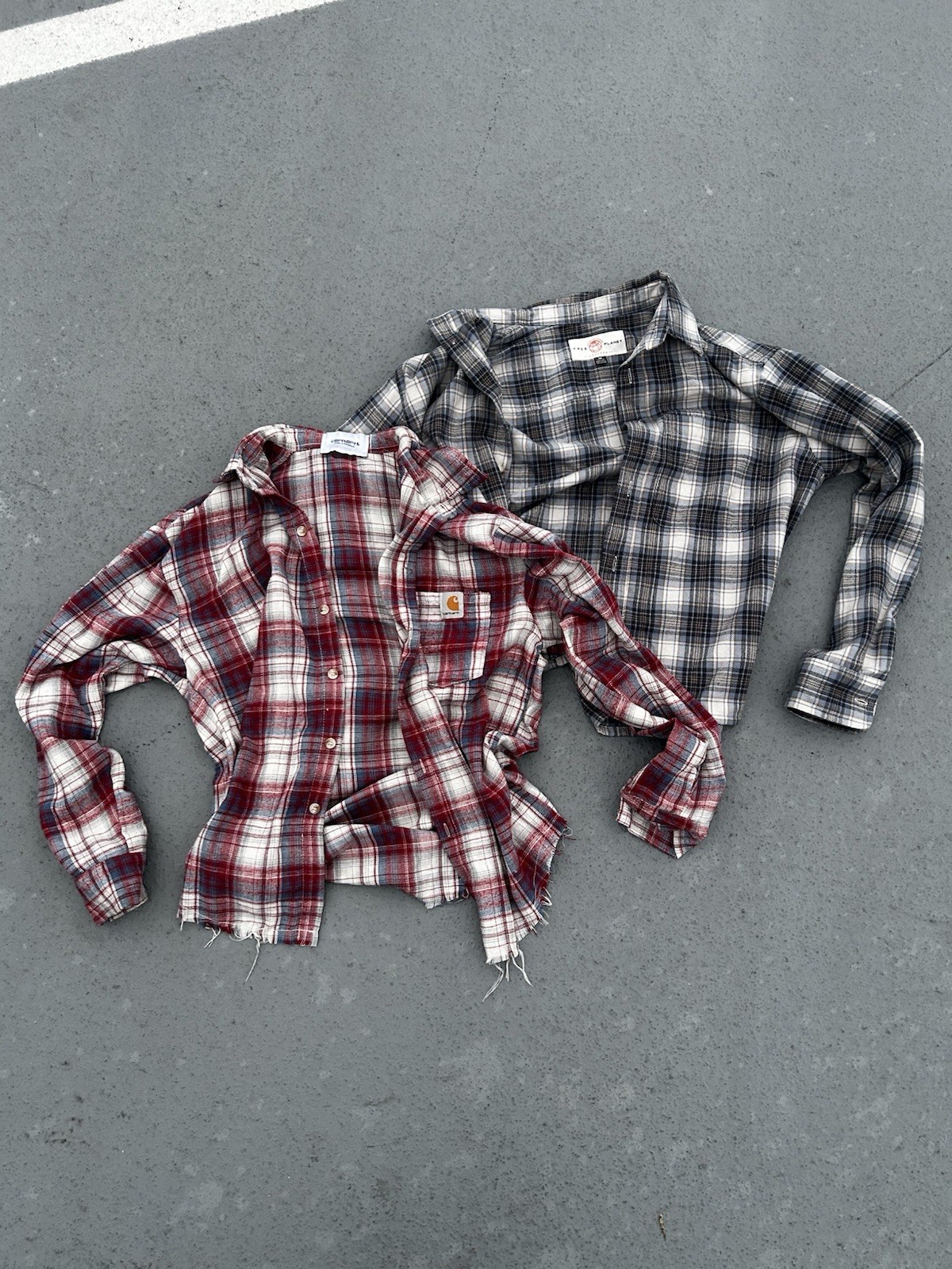 Vintage Flannel Bundle Size M, Carhartt And Other