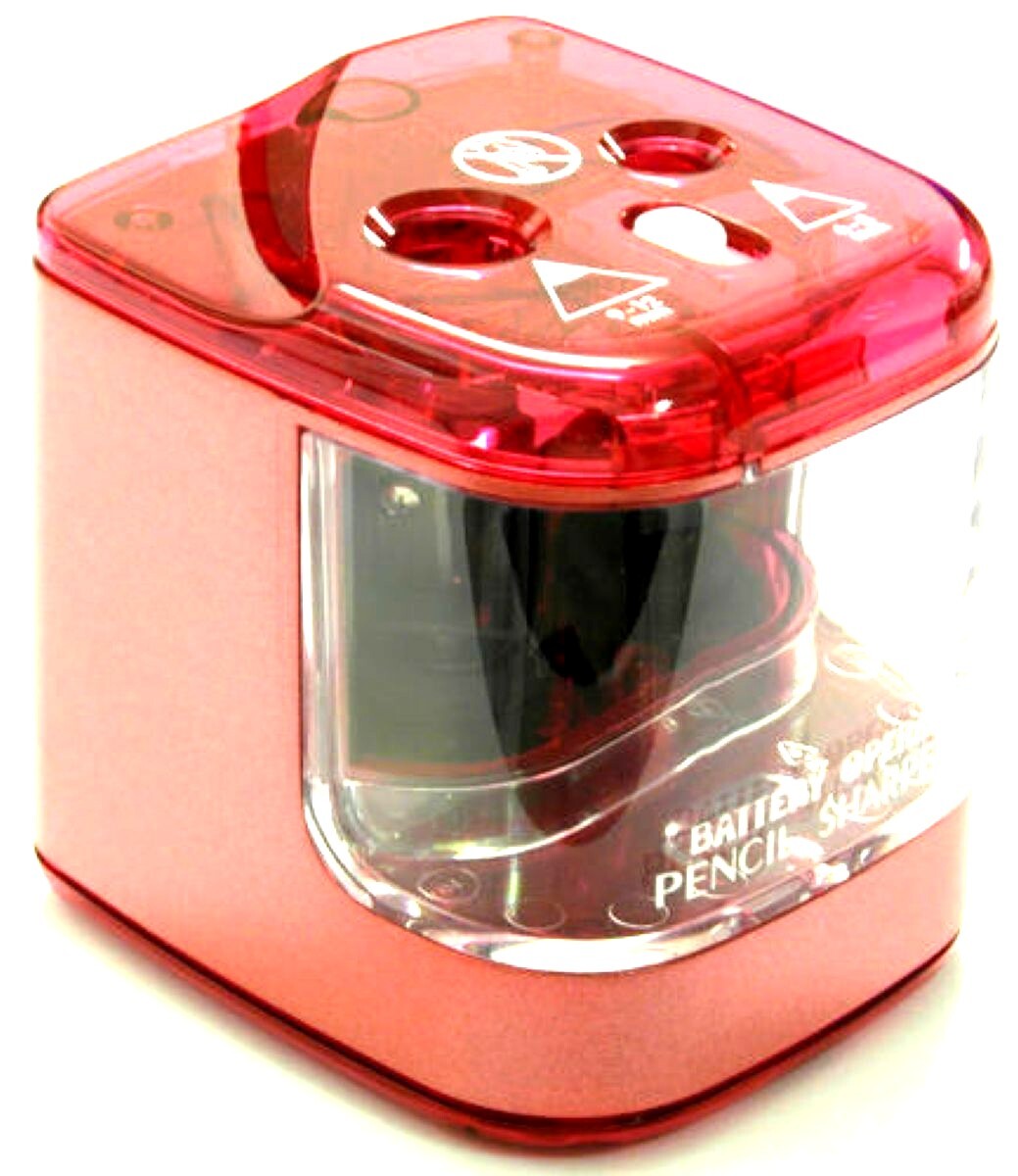 Jakar Automatic Double Hole Electric Desk Pencil Sharpener Battery