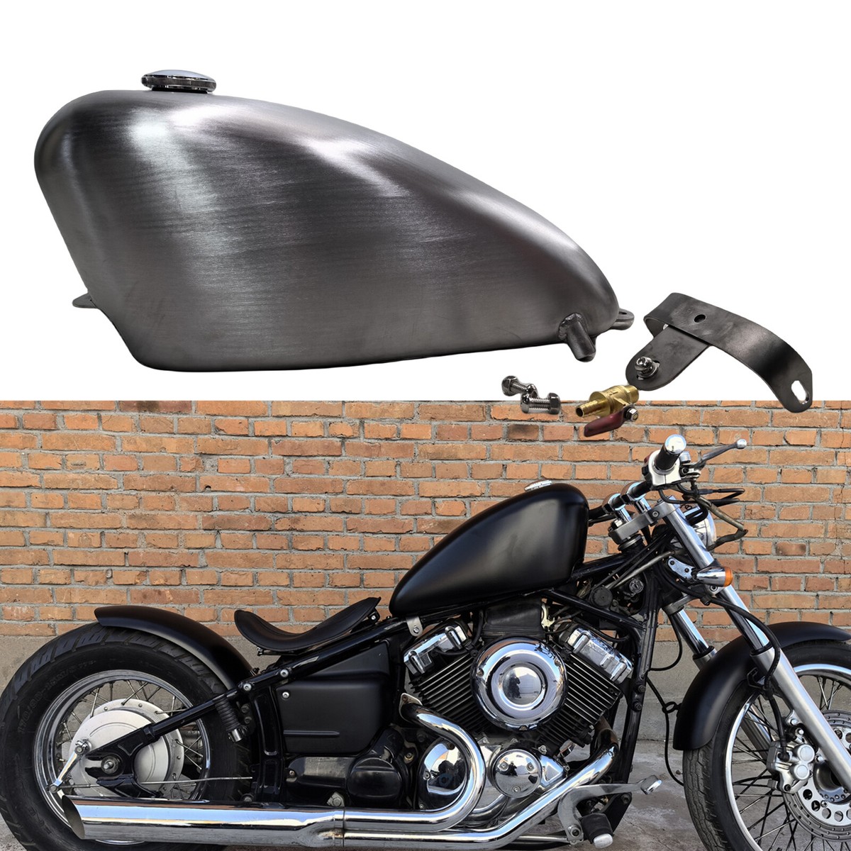 1Set Petrol Gas Fuel Tank 13L For YAMAHA DRAGSTAR 400 650 1996