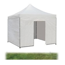 Gazebo pieghevole impermeabile in alluminio 3x3m con teli laterali/copertura Bia