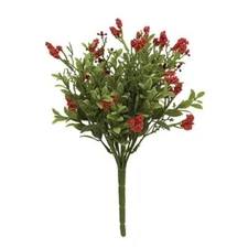 NEW Farmhouse BERRY BUSH Red Floral 11"H Nottingham Chic Decor Holiday Primitive