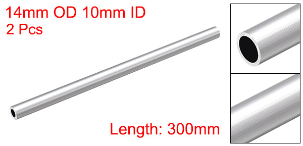 Uxcell 8-Piece Brass Tube Assortment - 2mm To 5.5mm OD, 0.5mm Wall, 300mm Long