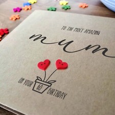 60th Birthday Card for Mum, Handmade Personalised Card for Mother's 60th, Mummy