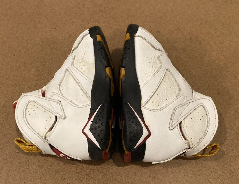 Raro 2012 Nike Air Jordan 7 VII Retro Blanco Talla 5.5C 304772-106 Niño Bebé Foto 3 de 4