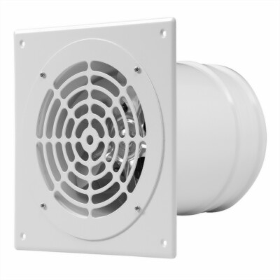 Wand-Dunstabzugshaube, Rohrventilator, Niederdruck, Wandflansch Ansaug Abluft