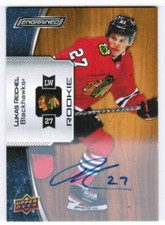 23/24 2023 UPPER DECK ENGRAINED LUKAS REICHEL #188 BASE 2022-23 ROOKIE OAK AUTO