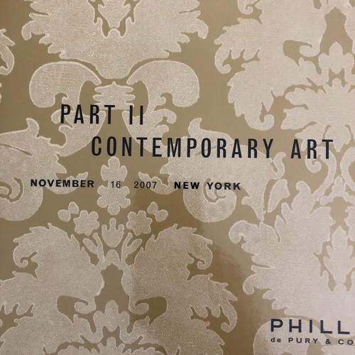 Phillips De Pury Part II Contemporary Art November 2007 - Picture 2 of 8