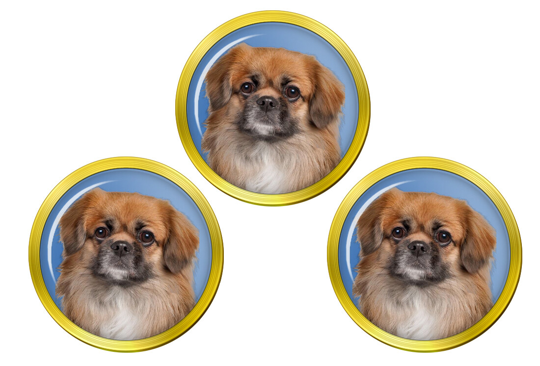 Tibetan Spaniel Golf Ball Markers