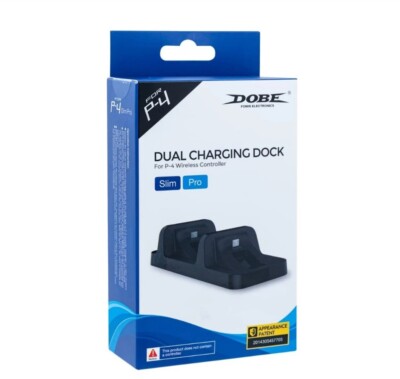 NEW IN BOX - DOBE Dual USB Charging Dock For P-4 Wireless Controller Slim Pro