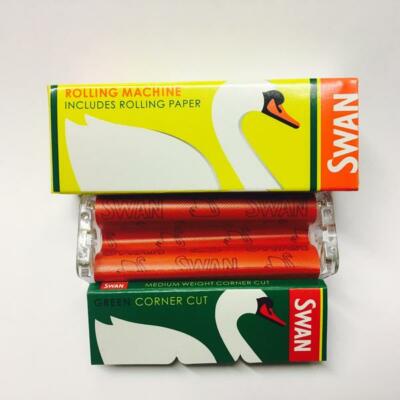 Swan Brand Genuine Smoking Cigarette Rolling Machine +50 free paper