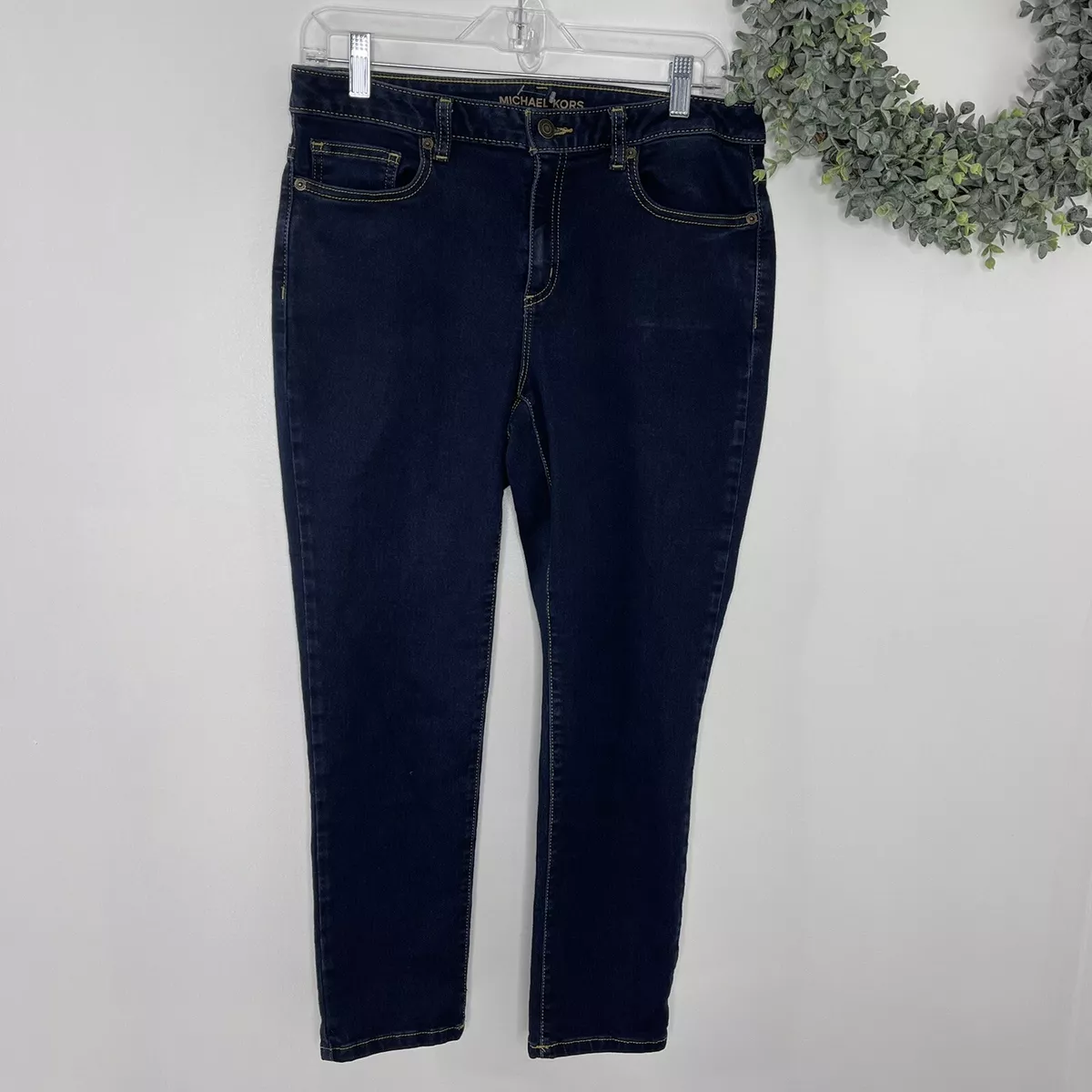 Michael Michael Kors Izzy Skinny Ankle Mid Rise Jeans Size 10 eBay