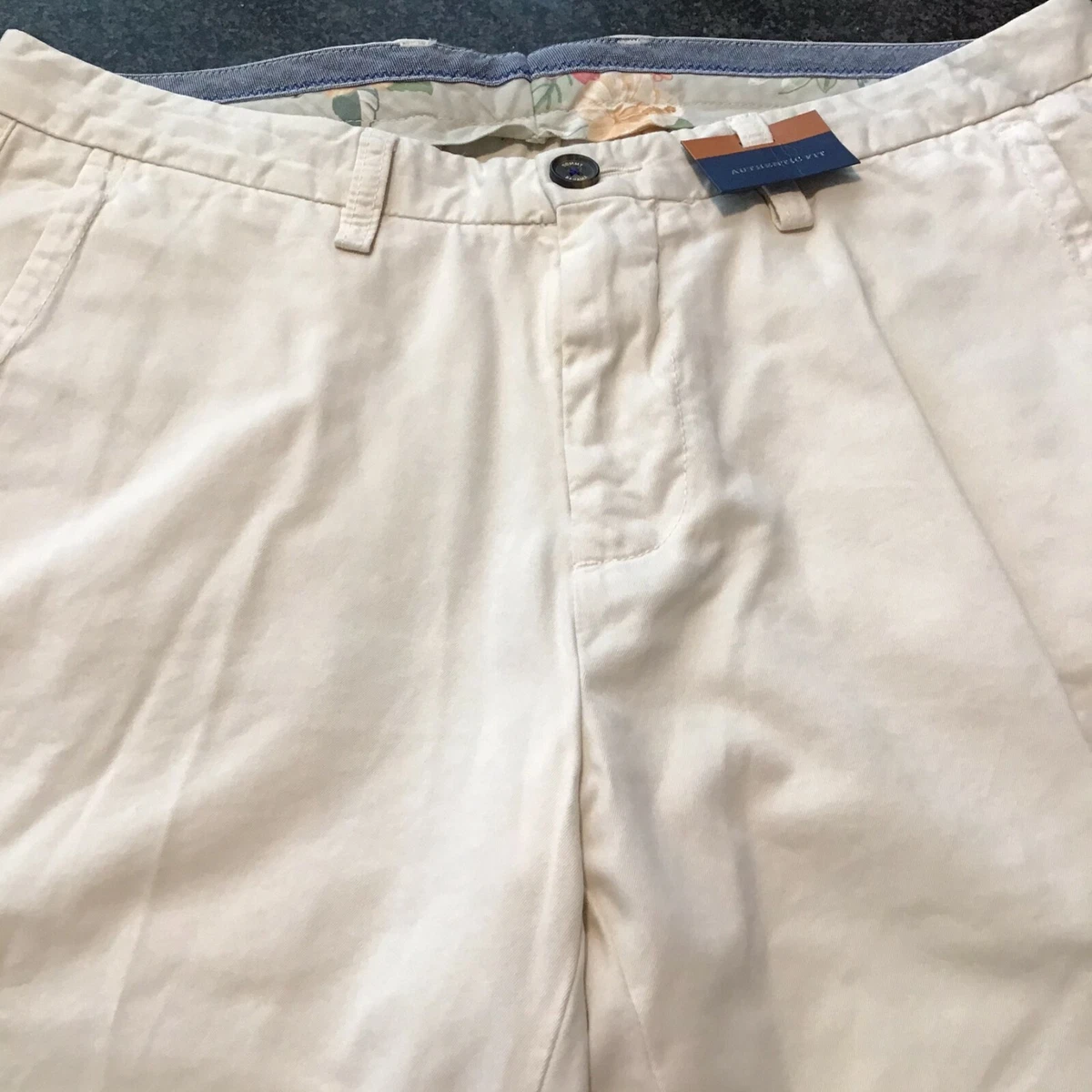 NWT Mens TOMMY BAHAMA Flat Front Island Chino Pants 32 x 34