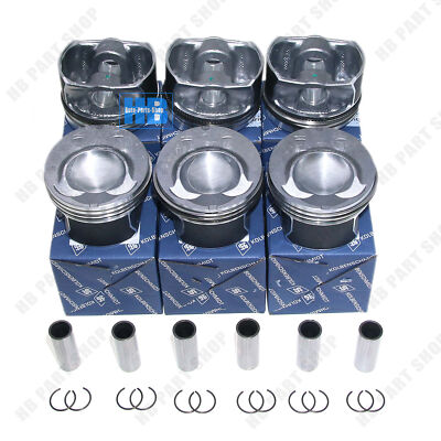 KS 6x Φ89.01mm / Φ20mm Pistons Rings Set For Audi Q7 VW Passat R36 CC 3.6 VR6