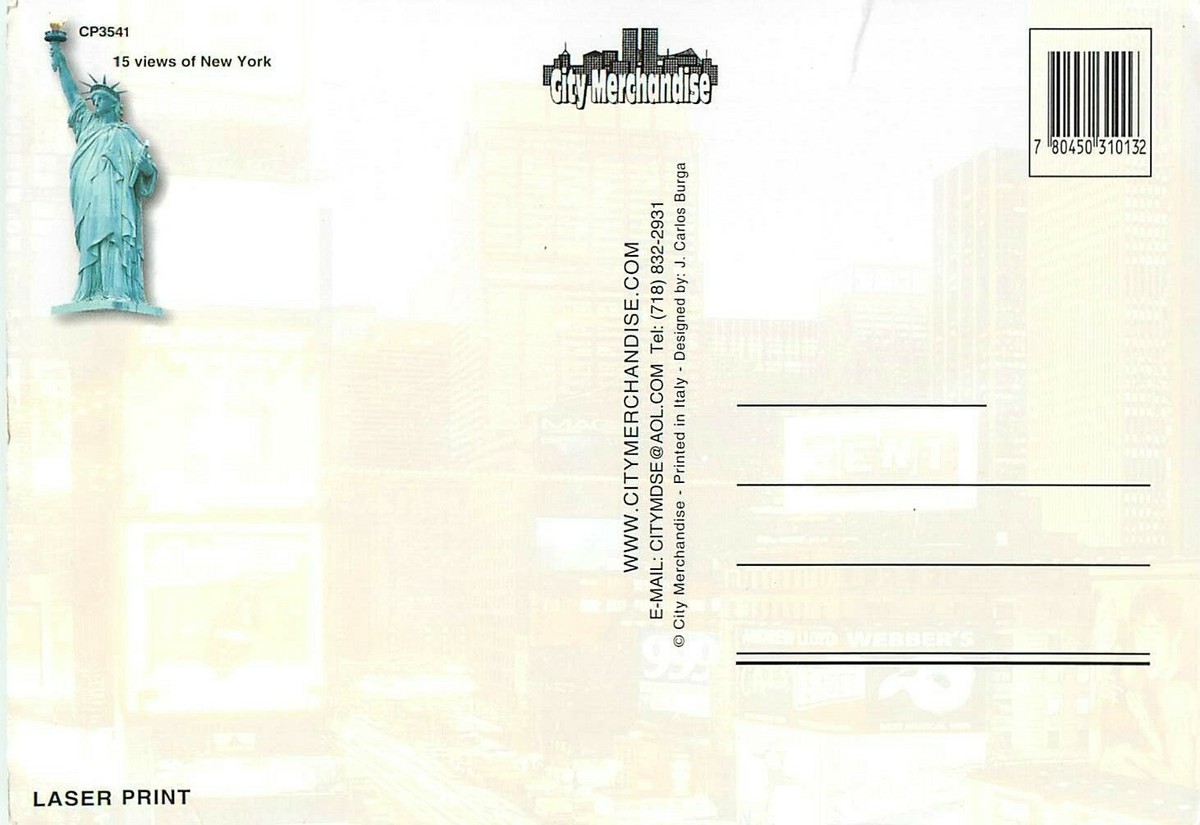 New York City 15 Views Postcard 7 New York City 15 Views Postcard 7
