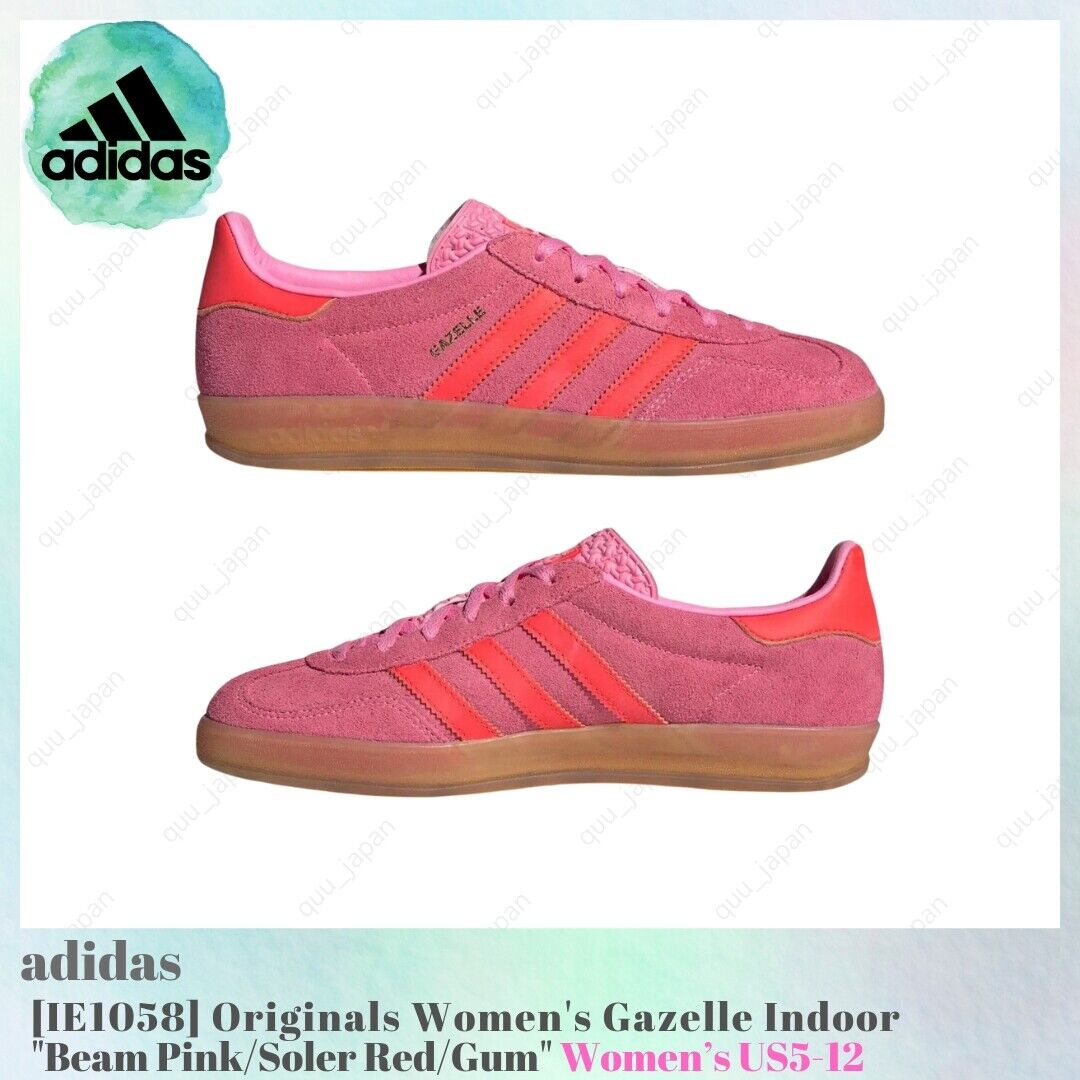 adidas Originals Gazelle Indoor Beam Pink/Soler Red/Gum adidas Originals Gazelle Indoor Beam Pink/Soler Red/Gum