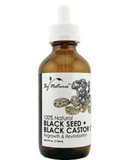 BY NATURES, 100 NATURAL BLACK SEED  BLACK CASTOR OIL, 4 OZ 1 PC 