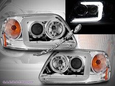 97-03 Ford F-150 F150 97-02 Expedition C-BAR LED Proyector Faros Cromo Nuevo