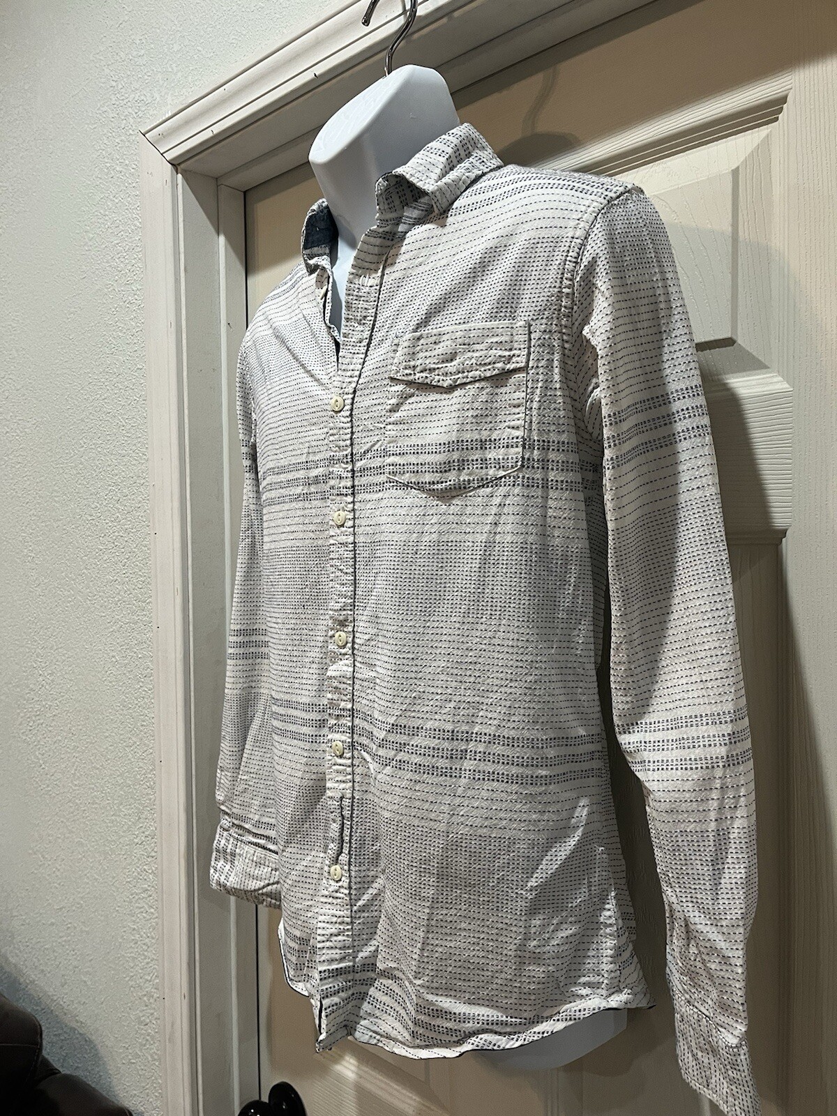 Native Code Mens Shirt Medium white button down t… - image 3