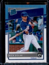 2020 Optic Retail Carolina Blue White Prizm #57 - Rated Rookies - Nick Solak rc