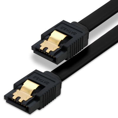 0,7m S-ATA III Kabel schwarz 70cm SATA-3 6 Gb/s HDD serial ATA SSD Datenkabel