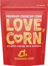 Love Corn Roasted Corn Snack - Habanero Chilli 45g - Pack of 6