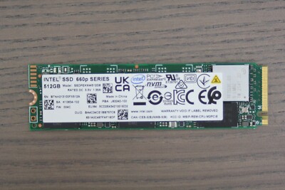 Intel 660p 512GB NVMe M.2 2280 SSD - High-Speed Storage - SSDPEKNW512G8