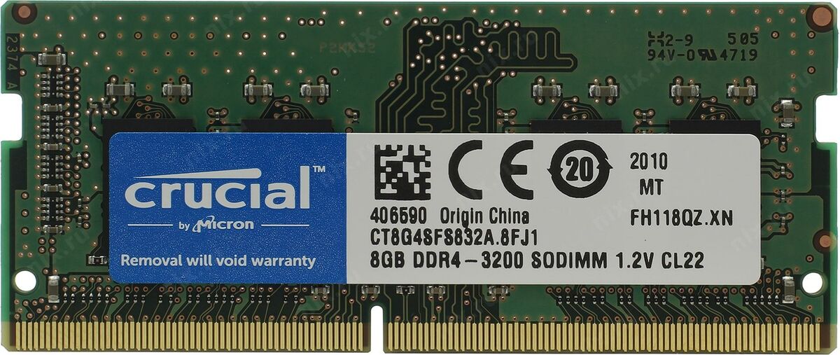 NeweggBusiness - NEW Crucial CT16G4SFS832A 16GB DDR4-25600 SODIMM DDR4-3200  Hmz SDRAM Notebook/Laptop Memory Module