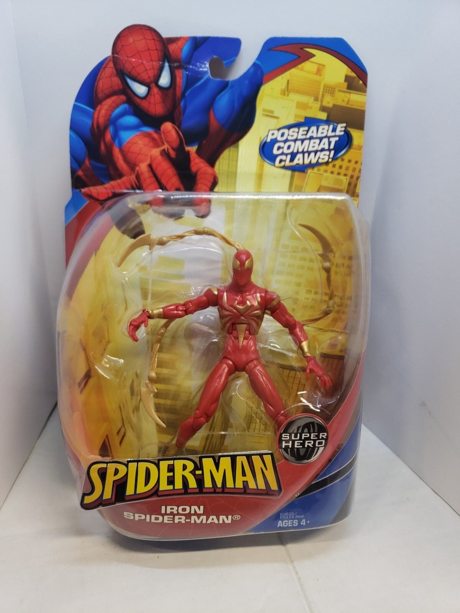 Spider Man Iron Spider-Man Posable Attack Claws Hasbro 2008