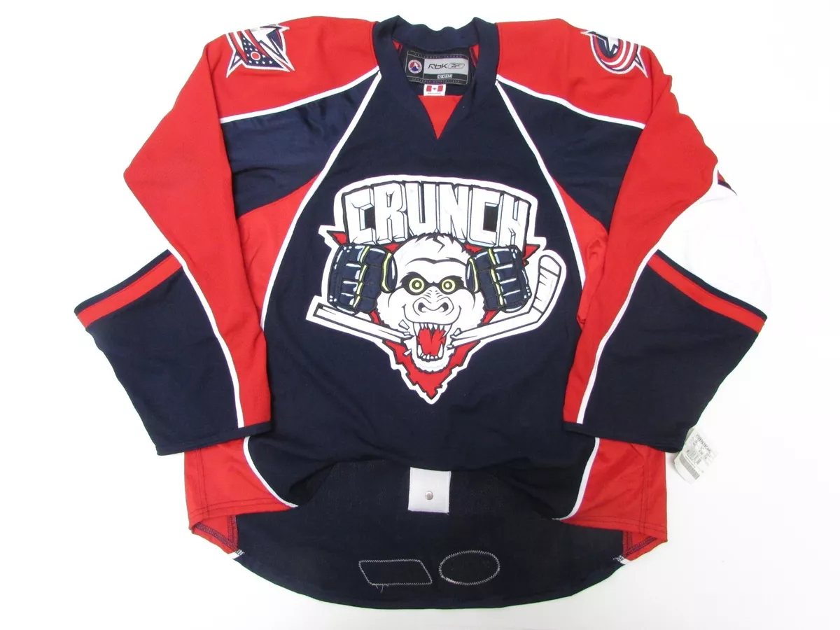 SYRACUSE CRUNCH AUTHENTIC WHITE AHL REEBOK EDGE 2.0 7287 HOCKEY JERSEY SIZE  56