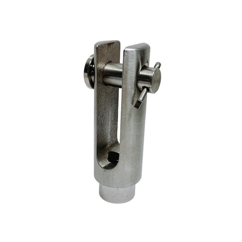 Stainless Steel T316 5/16"-18 Right Handed Threaded Yoke End 800 Lbs WLL Marine - Picture 1 of 8