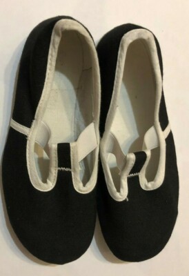Kinder Leinenschuh/Gymnastik Schuh Größe 28 Farbe Schwarz von EXICO - Neu