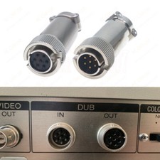 Hirose 7 pin male/female connector for DUB IN / DUB OUT, RM12BPE-7P, RM12BPE-7S