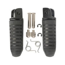 Black Front Driver Rider Foot Pegs Fit For Suzuki Hayabusa GSX1300R 1999-2012 11