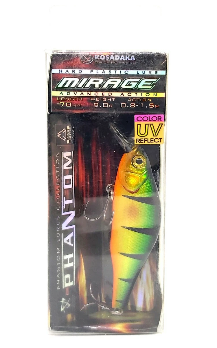 KOSADAKA MIRAGE XS 70F FLOATING FISHING CRANK BAIT LURE 70mm 9.0g DARK HUNTER