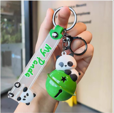 New Panda bell 3D PVC Bags Hanger Pendant Keychains Key Rings | eBay