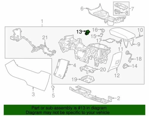 Genuine GM 2012-2016 Chevrolet Base Center Console Auxiliary Input Jack 20874710 - Image 2 of 2