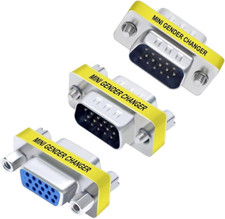 3er Pack VGA Stecker Stecker auf Buchse Gende...