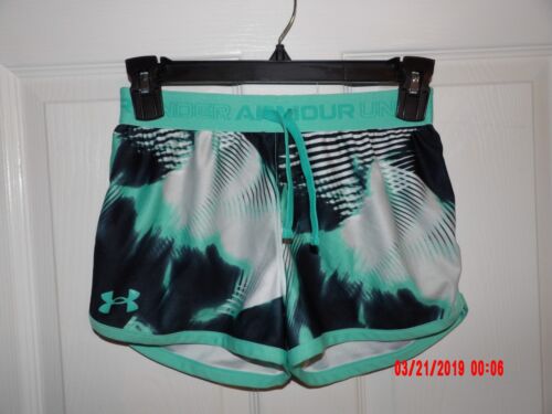 Girls Under Armour Shorts Size YMD Medium Drawstring Waistband  - LS553 - Picture 1 of 2
