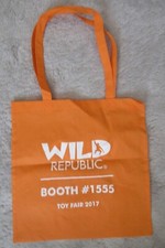 Wild Republic 2017 Toy Fair New York City orange tote bag