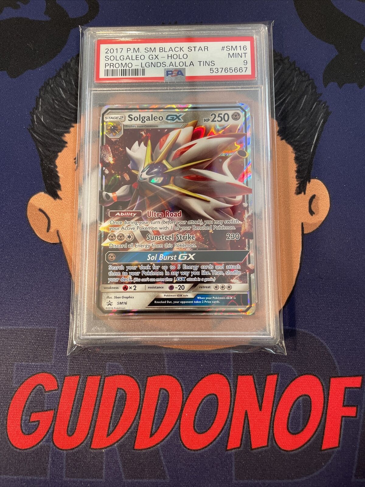  Pokemon - Solgaleo GX - SM16 - Promo - SM Black Star Promo :  Toys & Games