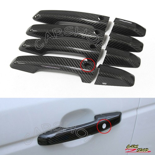 Carbon Fiber Door Handle Cover Catch Trim Accessories for Opel Vauxhall Holden Corsa D 2007 2008 2009 2010 2011 2012 2013 2014