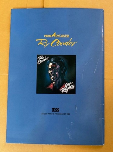 Libro de gira "Ry Cooder" gira por Japón 1988 folleto del programa impreso en Japón - Imagen 2 de 7