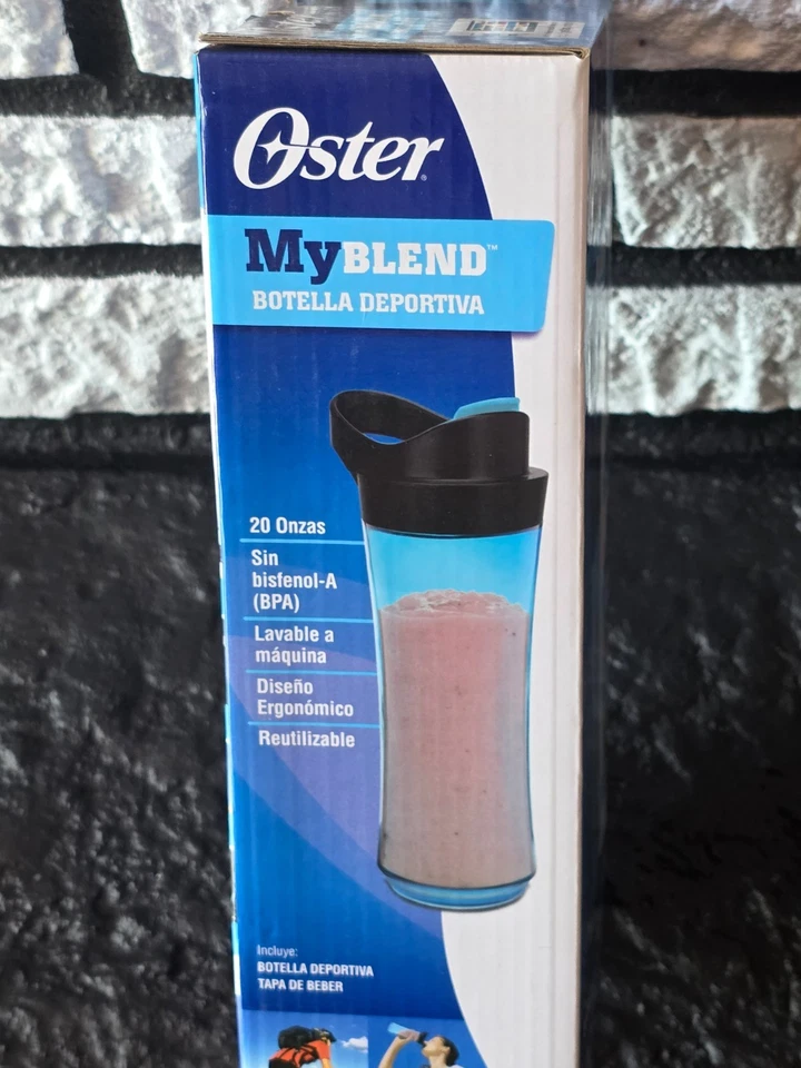 Botella deportiva Oster MyBlend 20 oz botella licuadora sin BPA BLSTAV-BLN nueva en caja Foto 4 de 4
