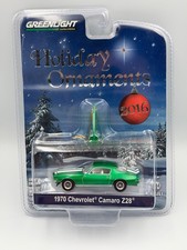 Greenlight 2016 Christmas Ornaments 1970 Chevrolet Camaro Z28, Green, 1:64, NIB