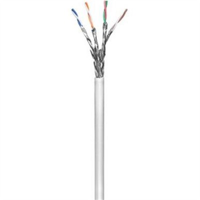 Wentronic CAT 6 Patchkabel 100m auf Spule - 2 x geschirmt S/FTP LS0H 4x2xAWG27/7