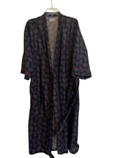 Vtg Oscar de la Renta Men's Robe Made In USA One Size Fits Most Mid-Calf