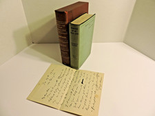 MEMOIRS OF MY DEAD LIFE GEORGE MOORE  1ST ED RARE D/J LEATHER CASE SIGNED LETTER