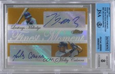 JSA Certified 2007 Topps Finest Gold Refractor 1/1 Lastings Milledge Auto ow6