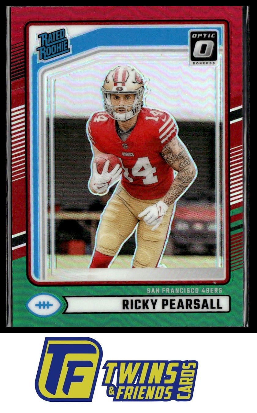 2024 Donruss #318 Ricky Pearsall Optic Rated Rookies Preview Red and Green