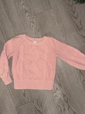 Baby Gap Kids Sweater Cable Knit Crewneck 100 Cotton Bulky Heavy 4yrs
